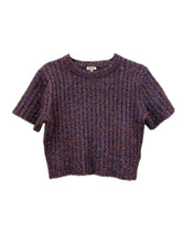 Kenzo tinsel knitted short sleeve sweater
